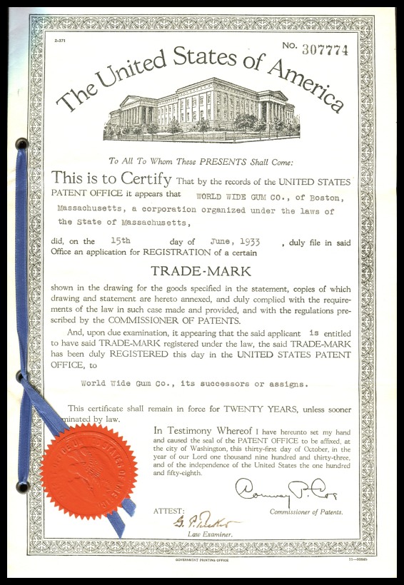 1933 Goudey Sea Raiders Trademark Patent.jpeg